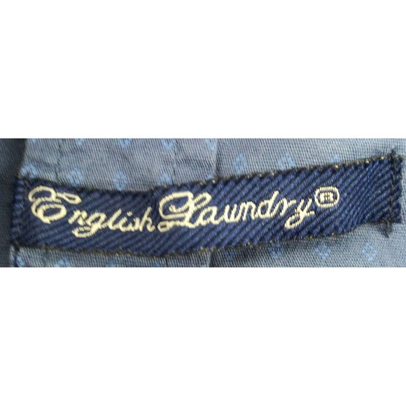 English Laundry Shirt Mens Size M Blue Long Sleeve Casual Button Up - Picture 6 of 8